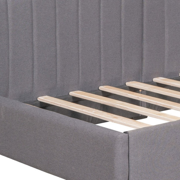 HomeRoots Gray Tufted Upholstered Twin Daybed with Storage Drawers – Stylish, Versatile, and Cozy Design for Any Room 592851