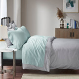 Madison Park 1500 Thread Count Casual Cotton Blend 4 PC Sheet Set MP20-4856 Seafoam