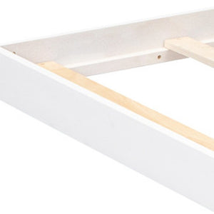 HomeRoots White Twin Over Full Bunk Bed with Safe Stairs, Storage Drawers, and Versatile Design for Bedrooms 592890