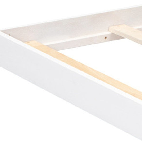 HomeRoots White Twin Over Full Bunk Bed with Safe Stairs, Storage Drawers, and Versatile Design for Bedrooms 592890