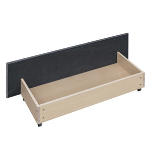 HomeRoots Gray Tufted Upholstered Queen Bed Frame with Storage Drawers - Stylish, Modern & Cozy Design 592903