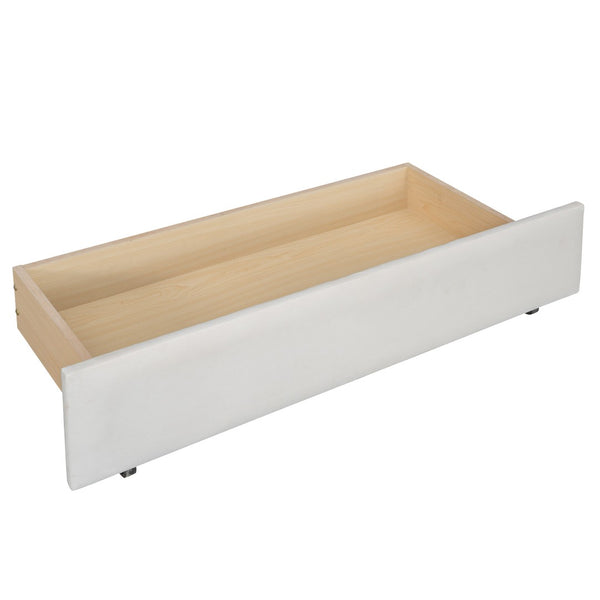HomeRoots Beige Tufted Faux Leather Day Bed - Elegant Multi-Functional Sofa & Bed for Any Room Decor 592926