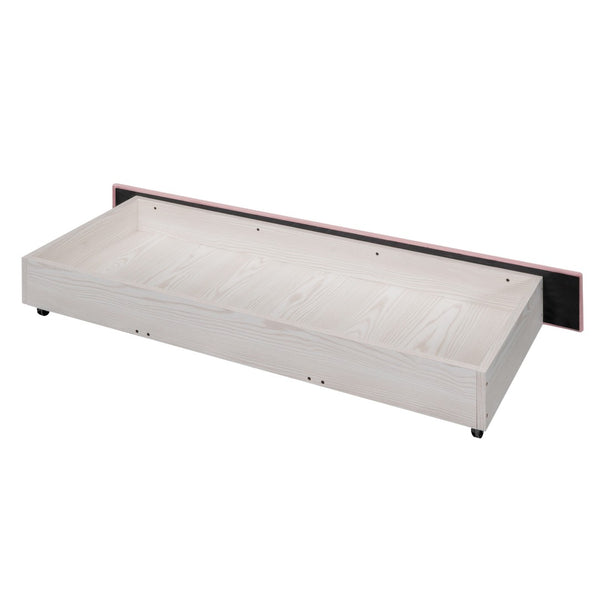 HomeRoots Pink Tufted Velvet Queen Bed Frame - Stylish Upholstered Centerpiece for Modern Bedrooms & Comfort 592928