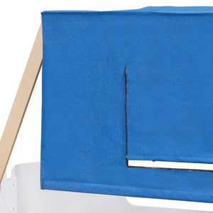 HomeRoots White Wood Twin Car Bed - Playful Design, Sturdy Construction & Modern Style for Kids' Bedrooms! 592929
