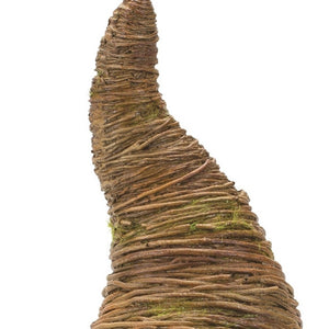 HomeRoots Set of Two Whimsical Brown Polyresin Gnome Sculptures for Rustic Home Decor & Gift Giving 592995