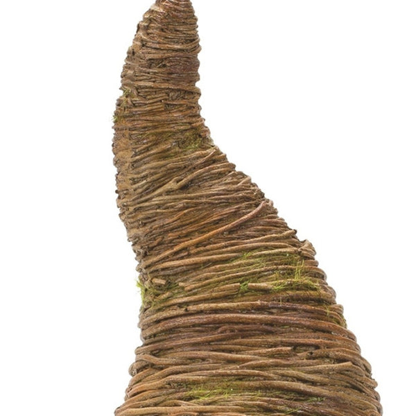 HomeRoots Set of Two Whimsical Brown Polyresin Gnome Sculptures for Rustic Home Decor & Gift Giving 592995