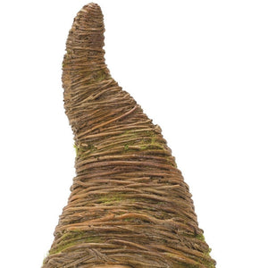 HomeRoots Set of Two Whimsical Brown Polyresin Gnome Sculptures for Rustic Home Decor & Gift Giving 592995
