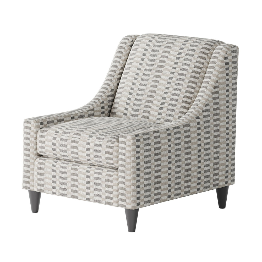 Fusion Argo Elegant Stella Flannel Accent Chair In Grey With Reversible Cushion & Stylish Tapered Legs Grey W,100% Polyester 592 Stella Flannel Accent Chair