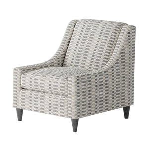 Fusion Argo Elegant Stella Flannel Accent Chair In Grey With Reversible Cushion & Stylish Tapered Legs Grey W,100% Polyester 592 Stella Flannel Accent Chair