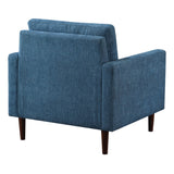 OSP Home Furnishings Grayburn Mid-Century Chair Navy