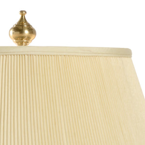 Wildwood Octagon Antiqued Cast Brass Candlestick Lamp — 29" Octagonal Column, Vintage Patina Ambient Light 593