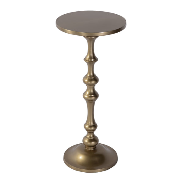 Butler Specialty Butler Passeo 10 In. W Round All-metal End Table – Stylish Accent For Modern Spaces & Decor Gold Aluminum 5930226-butler
