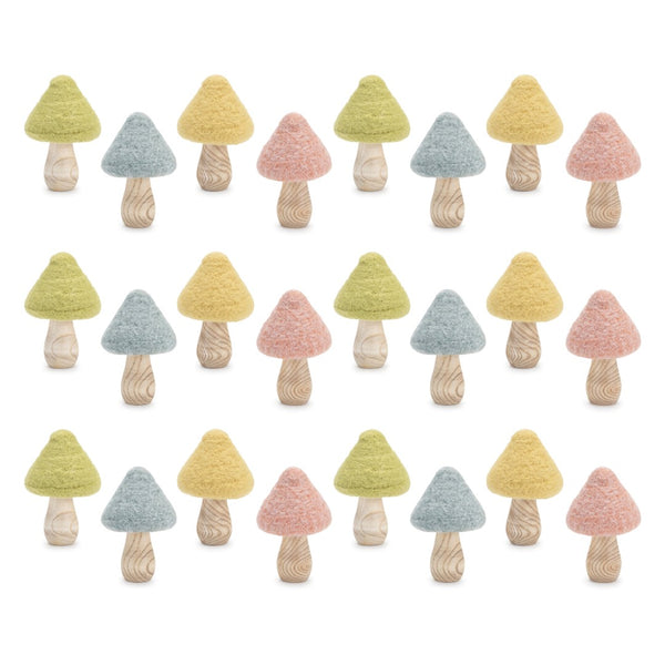 HomeRoots Set of Eight Beige Wood Figurine Sculptures - Elegant Minimalist Decor for Home & Office Spaces 593031