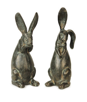 HomeRoots Set of Two Beige Polyresin Figurine Sculptures – Modern Home Décor Accents for Stylish Interiors 593034