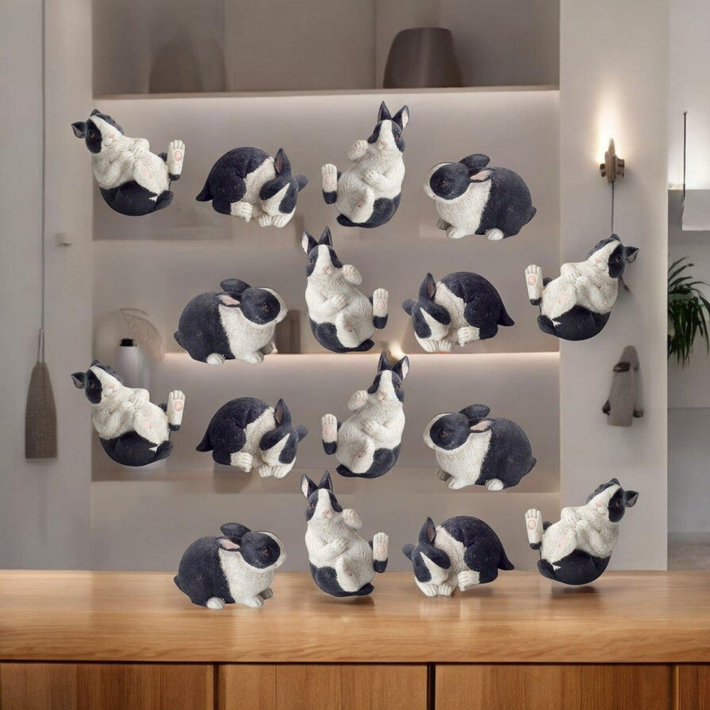 HomeRoots 16 Black Polyresin Figurine Sculpture - Modern Minimalist Tabletop Accent for Stylish Interiors 593035