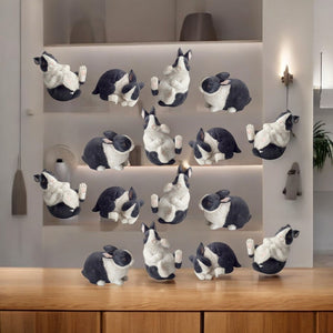 HomeRoots 16 Black Polyresin Figurine Sculpture - Modern Minimalist Tabletop Accent for Stylish Interiors 593035