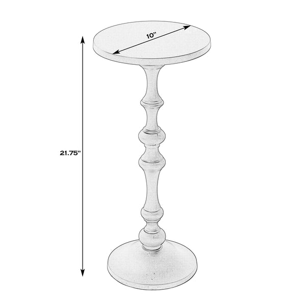 Butler Specialty Butler Passeo 10 In. W Round All-metal End Table – Stylish Accent For Modern Spaces & Decor Bronze Aluminum 5930392-butler