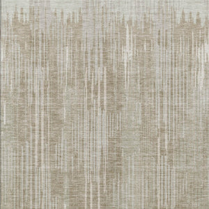 Homeroots 3' Artichoke Green And Ivory Striped Washable Area Rug For Indoor Or Outdoor Spaces, Durable Design 10' X 14' Polyester 593047