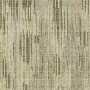 Homeroots 3' Artichoke Green And Ivory Striped Washable Area Rug For Indoor Or Outdoor Spaces, Durable Design 3' X 5' Polyester 593048