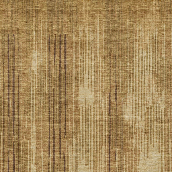 Homeroots 3' Artichoke Green And Ivory Striped Washable Area Rug For Indoor Or Outdoor Spaces, Durable Design 8' X 10' Polyester 593069