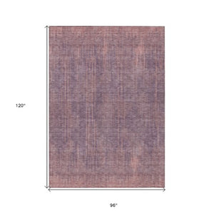 Homeroots 3' Artichoke Green And Ivory Striped Washable Area Rug For Indoor Or Outdoor Spaces, Durable Design 8' X 10' Polyester 593081