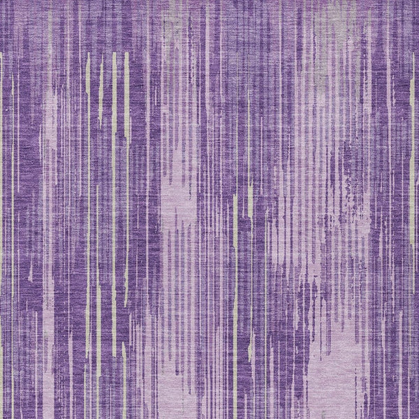 Homeroots 3' Artichoke Green And Ivory Striped Washable Area Rug For Indoor Or Outdoor Spaces, Durable Design 3' X 5' Polyester 593084