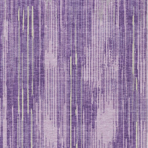 Homeroots 3' Artichoke Green And Ivory Striped Washable Area Rug For Indoor Or Outdoor Spaces, Durable Design 9' X 12' Polyester 593088