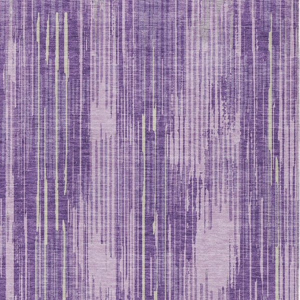 Homeroots 3' Artichoke Green And Ivory Striped Washable Area Rug For Indoor Or Outdoor Spaces, Durable Design 9' X 12' Polyester 593088