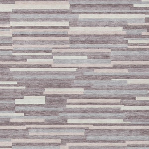 Homeroots 3' Brown And Ivory Striped Washable Area Rug - Stylish Comfort For Indoor And Outdoor Spaces 3' X 5' Polyester 593114