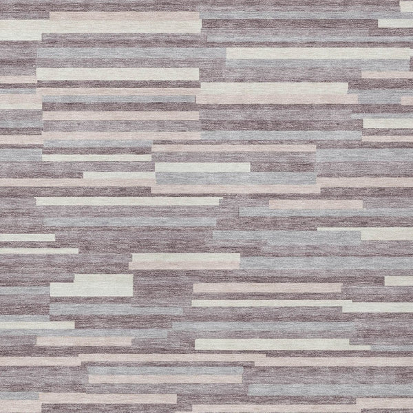 Homeroots 3' Brown And Ivory Striped Washable Area Rug - Stylish Comfort For Indoor And Outdoor Spaces 10' X 14' Polyester 593119