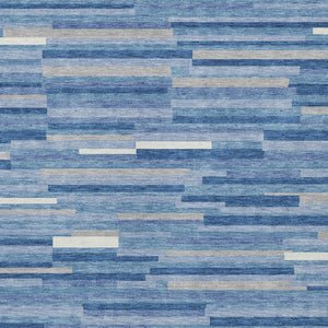 Homeroots 3' Brown And Ivory Striped Washable Area Rug - Stylish Comfort For Indoor And Outdoor Spaces 3' X 5' Polyester 593144