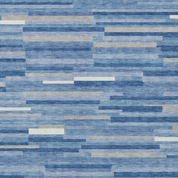 Homeroots 3' Brown And Ivory Striped Washable Area Rug - Stylish Comfort For Indoor And Outdoor Spaces 3' X 5' Polyester 593144