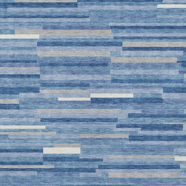 Homeroots 3' Brown And Ivory Striped Washable Area Rug - Stylish Comfort For Indoor And Outdoor Spaces 8' X 10' Polyester 593147