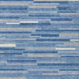 Homeroots 3' Brown And Ivory Striped Washable Area Rug - Stylish Comfort For Indoor And Outdoor Spaces 9' X 12' Polyester 593148