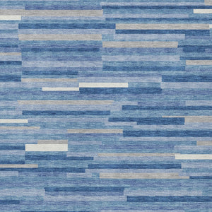 Homeroots 3' Brown And Ivory Striped Washable Area Rug - Stylish Comfort For Indoor And Outdoor Spaces 10' X 14' Polyester 593149