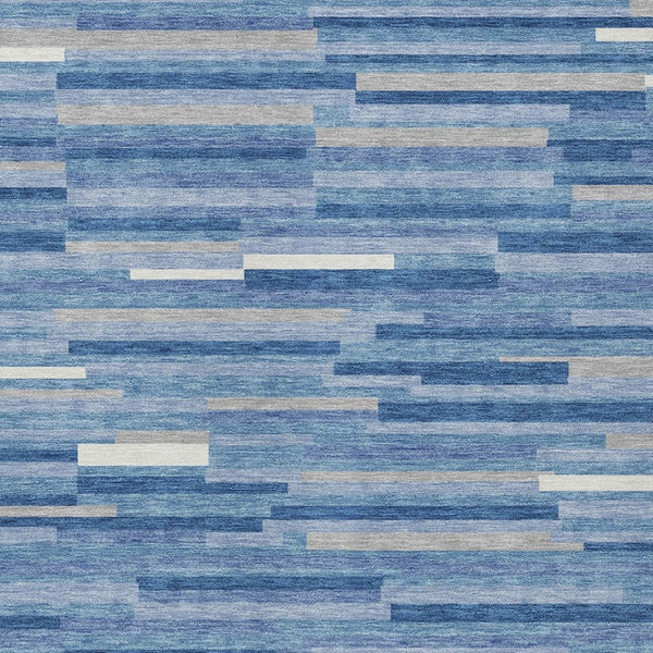 Homeroots 3' Brown And Ivory Striped Washable Area Rug - Stylish Comfort For Indoor And Outdoor Spaces 10' X 14' Polyester 593149