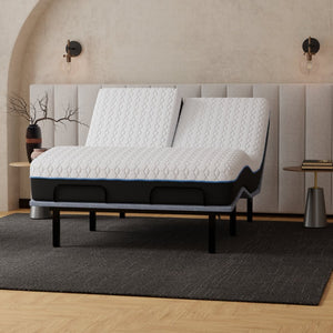 English Elm Copper Infused Split Top Queen Mattress with Cooling Gel Foam Layers for Couples B047P347884