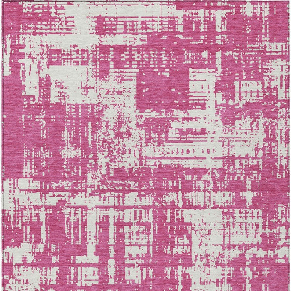 Homeroots 3' Aqua And Ivory Abstract Washable Area Rug For Indoor Outdoor Spaces - Durable And Stylish Design 3' X 5' Polyester 593174