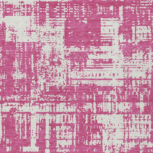 Homeroots 3' Aqua And Ivory Abstract Washable Area Rug For Indoor Outdoor Spaces - Durable And Stylish Design 5' X 8' Polyester 593175