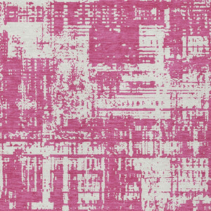 Homeroots 3' Aqua And Ivory Abstract Washable Area Rug For Indoor Outdoor Spaces - Durable And Stylish Design 8' X 10' Polyester 593177