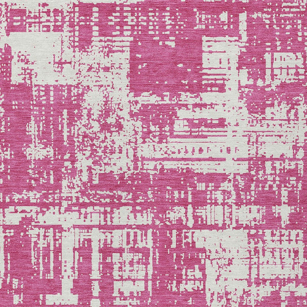 Homeroots 3' Aqua And Ivory Abstract Washable Area Rug For Indoor Outdoor Spaces - Durable And Stylish Design 8' X 10' Polyester 593177