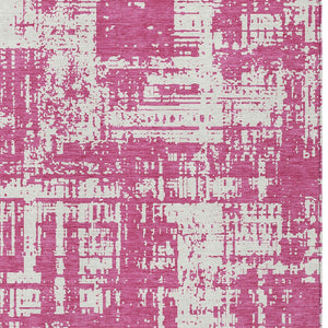 Homeroots 3' Aqua And Ivory Abstract Washable Area Rug For Indoor Outdoor Spaces - Durable And Stylish Design 10' X 14' Polyester 593179