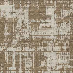 Homeroots 3' Aqua And Ivory Abstract Washable Area Rug For Indoor Outdoor Spaces - Durable And Stylish Design 8' X 10' Polyester 593183