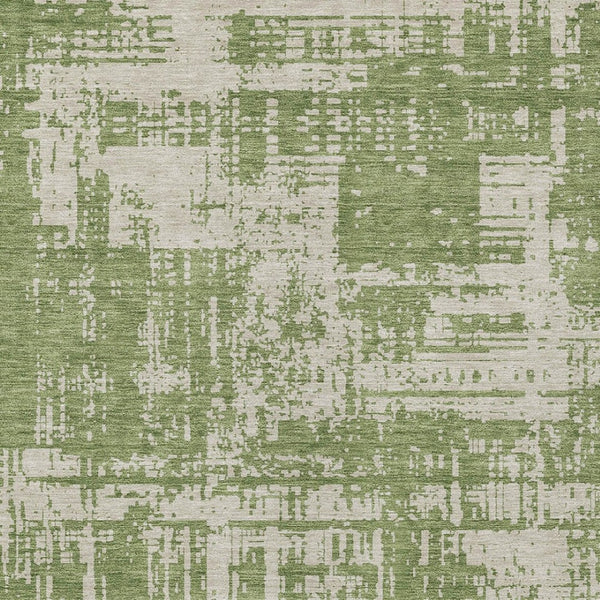 Homeroots 3' Aqua And Ivory Abstract Washable Area Rug For Indoor Outdoor Spaces - Durable And Stylish Design 3' X 5' Polyester 593186