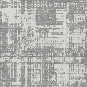 Homeroots 3' Aqua And Ivory Abstract Washable Area Rug For Indoor Outdoor Spaces - Durable And Stylish Design 9' X 12' Polyester 593202