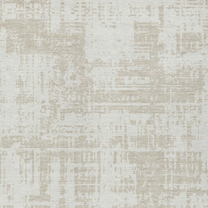 Homeroots 3' Aqua And Ivory Abstract Washable Area Rug For Indoor Outdoor Spaces - Durable And Stylish Design 5' X 8' Polyester 593205