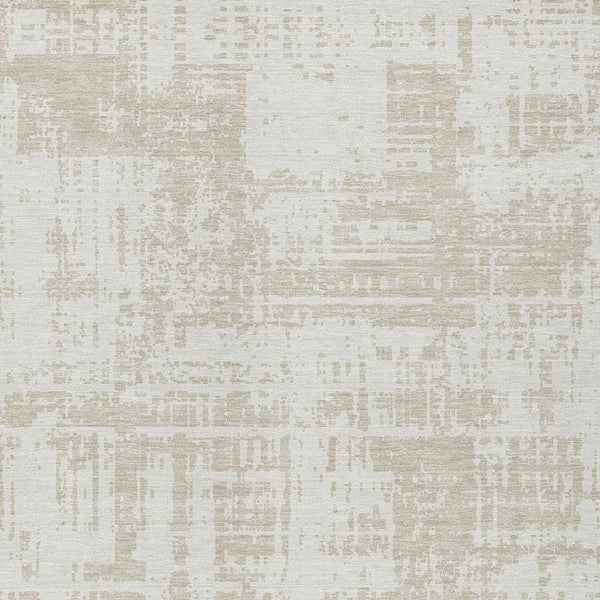 Homeroots 3' Aqua And Ivory Abstract Washable Area Rug For Indoor Outdoor Spaces - Durable And Stylish Design 5' X 8' Polyester 593205