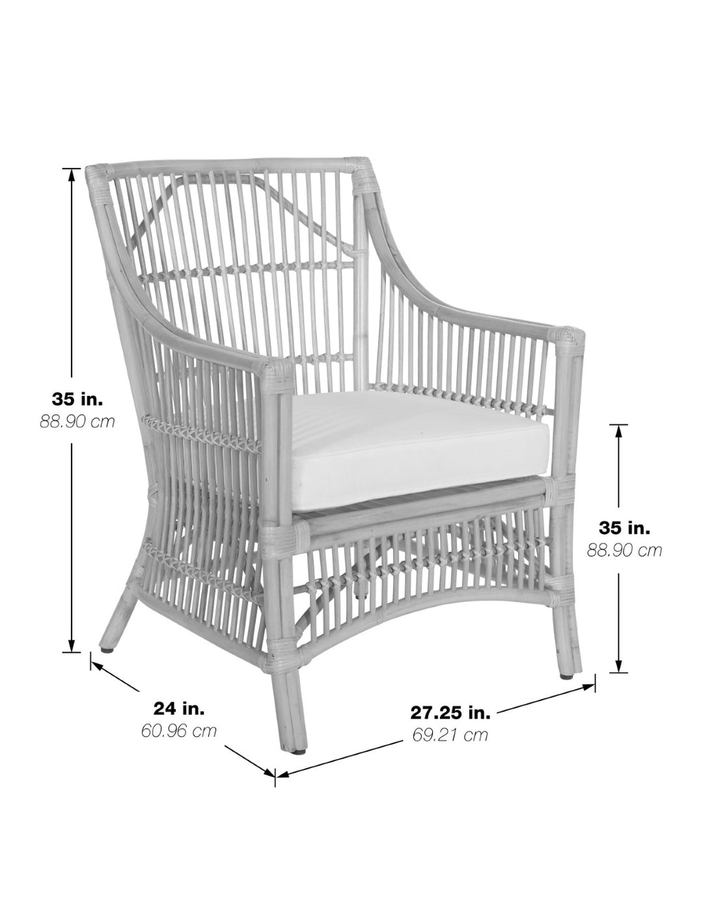 OSP Home Furnishings Maui Chair Cream/Brown