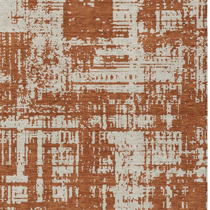 Homeroots 3' Aqua And Ivory Abstract Washable Area Rug For Indoor Outdoor Spaces - Durable And Stylish Design 5' X 8' Polyester 593217