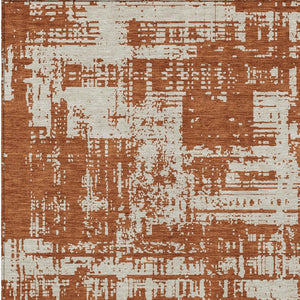 Homeroots 3' Aqua And Ivory Abstract Washable Area Rug For Indoor Outdoor Spaces - Durable And Stylish Design 9' X 12' Polyester 593220